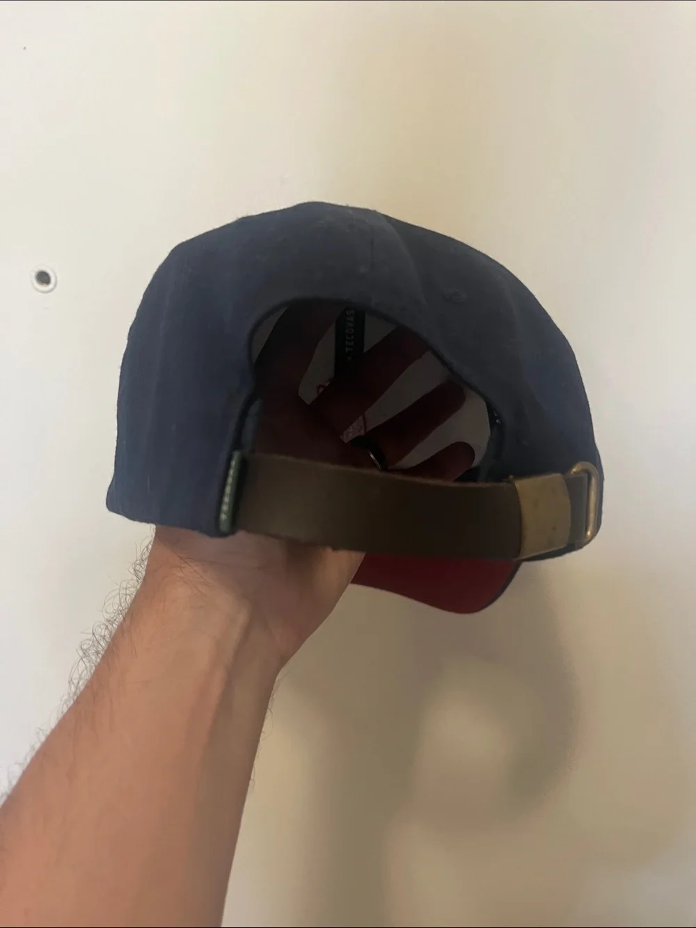 Tecovas Navy Cap with Red & White Eagle Patch